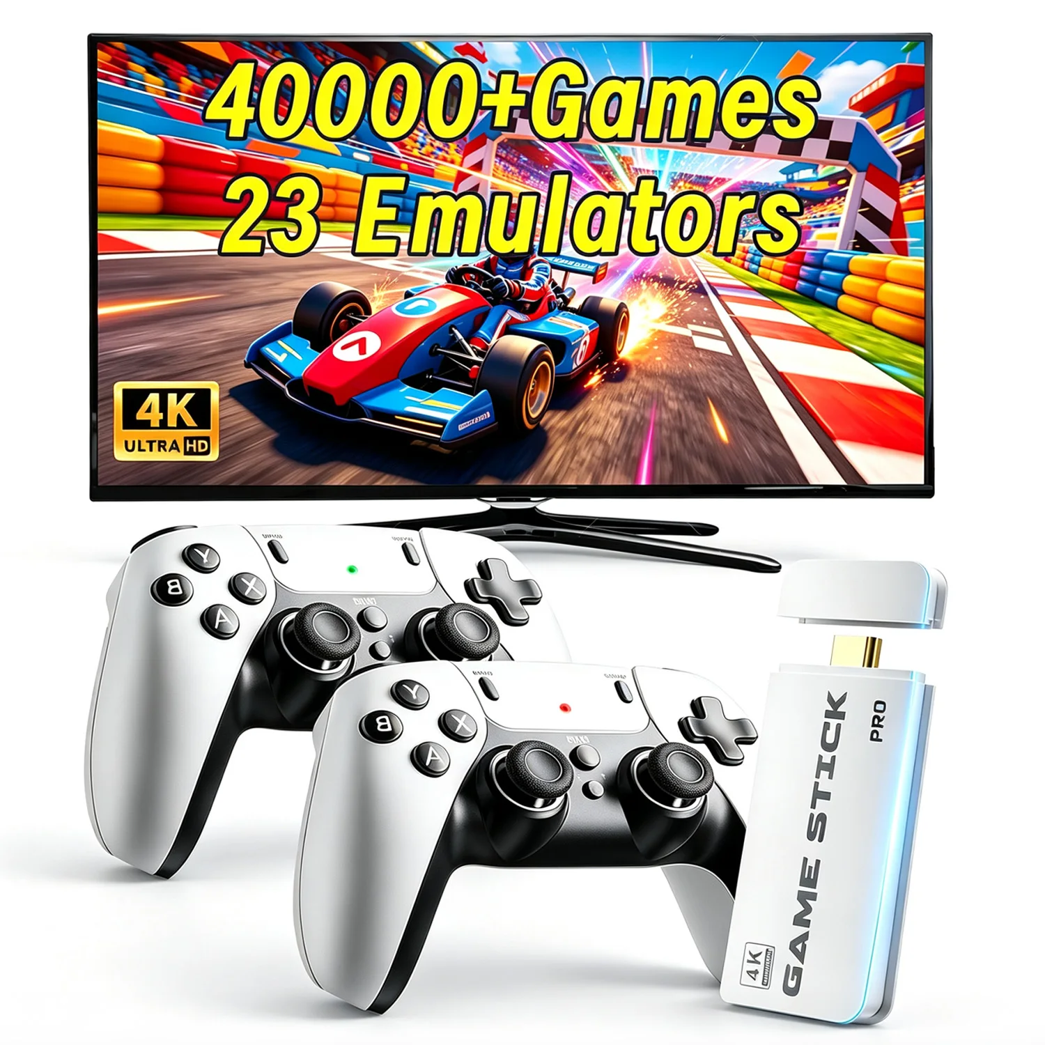 Retro Gaming N64 - M15 เครื่องเล่นเกมย้อนยุค รองรับการเชื่อมต่อ HDMI 4K, หน่วยความจำ