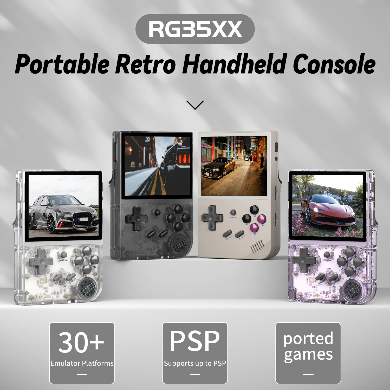 Retro Gaming Kiosk - RG35XX เครื่องเล่นเกมพกพา ระบบ Linux หน้าจอ IPS