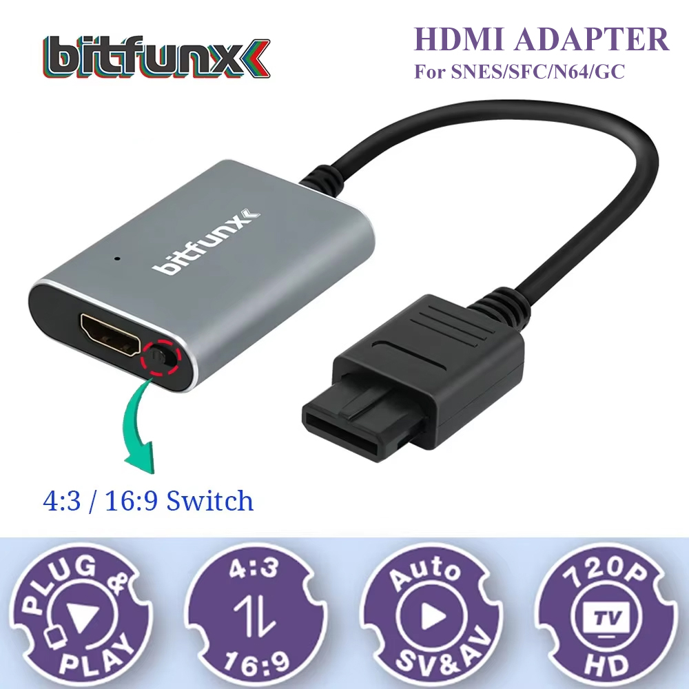 Bitfunx 720P Svideo/AV ไปยังอะ - Retro Gaming Kiosk บทวิจารณ์และราคา