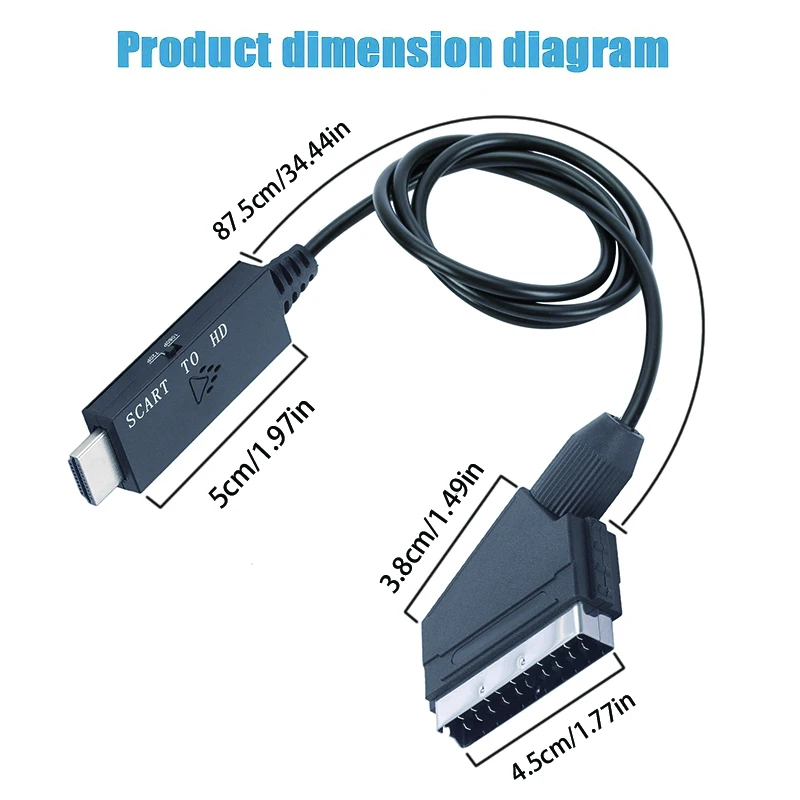 ตัวแปลงสัญญาณ SCART เป็น HDMI  - Scart To Hdmi บทวิจารณ์และราคา