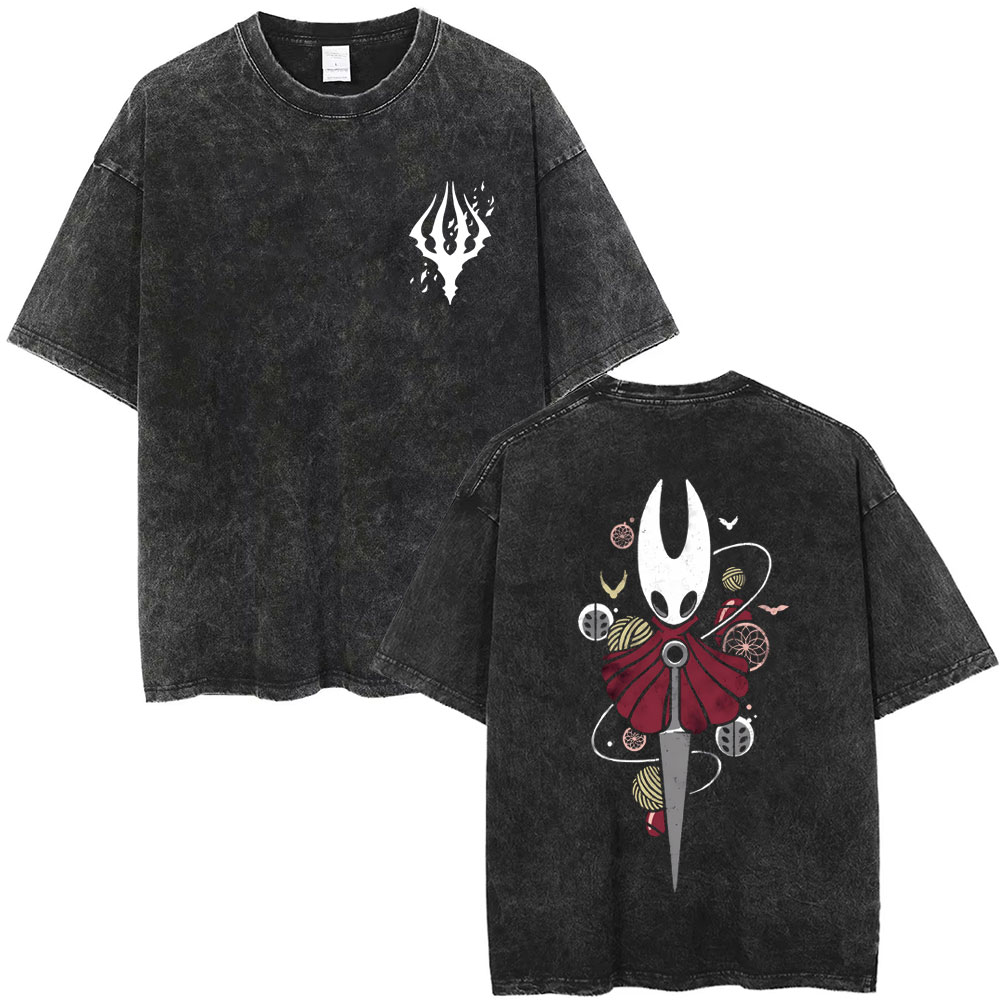 ล้าง Vintage เกม Hollow Knight - Retro Gaming T Shirt บทวิจารณ์และราคา