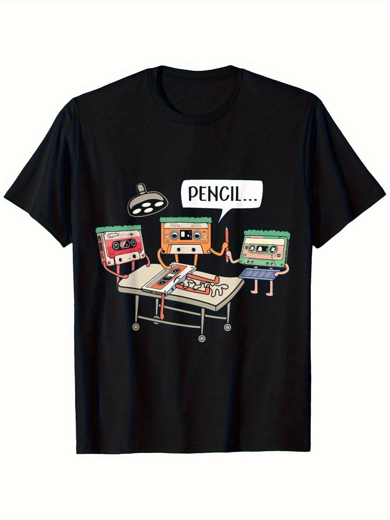 เสื้อยืดผู้ชายผ้าฝ้ายสีดำลายกร - Retro Gaming T Shirt บทวิจารณ์และราคา